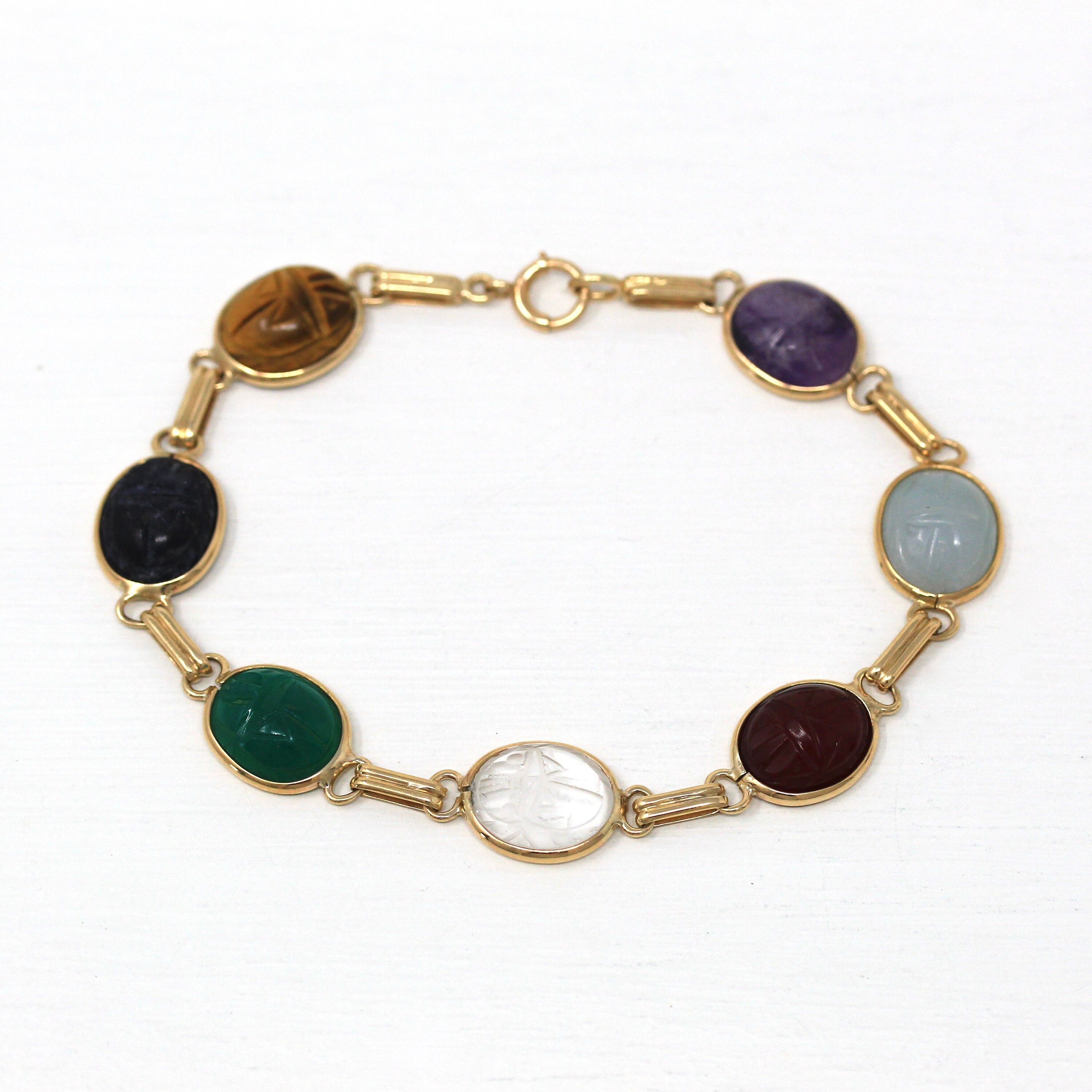 Amazon.com: Sophia Fine Jewelry Scarab Multi-Color 7